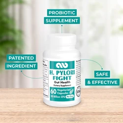 H. Pylori Fight Natural Treatment 20 billion colony units per day (Reuteri) - Acid reflux relief - Stomach repair -60 capsules