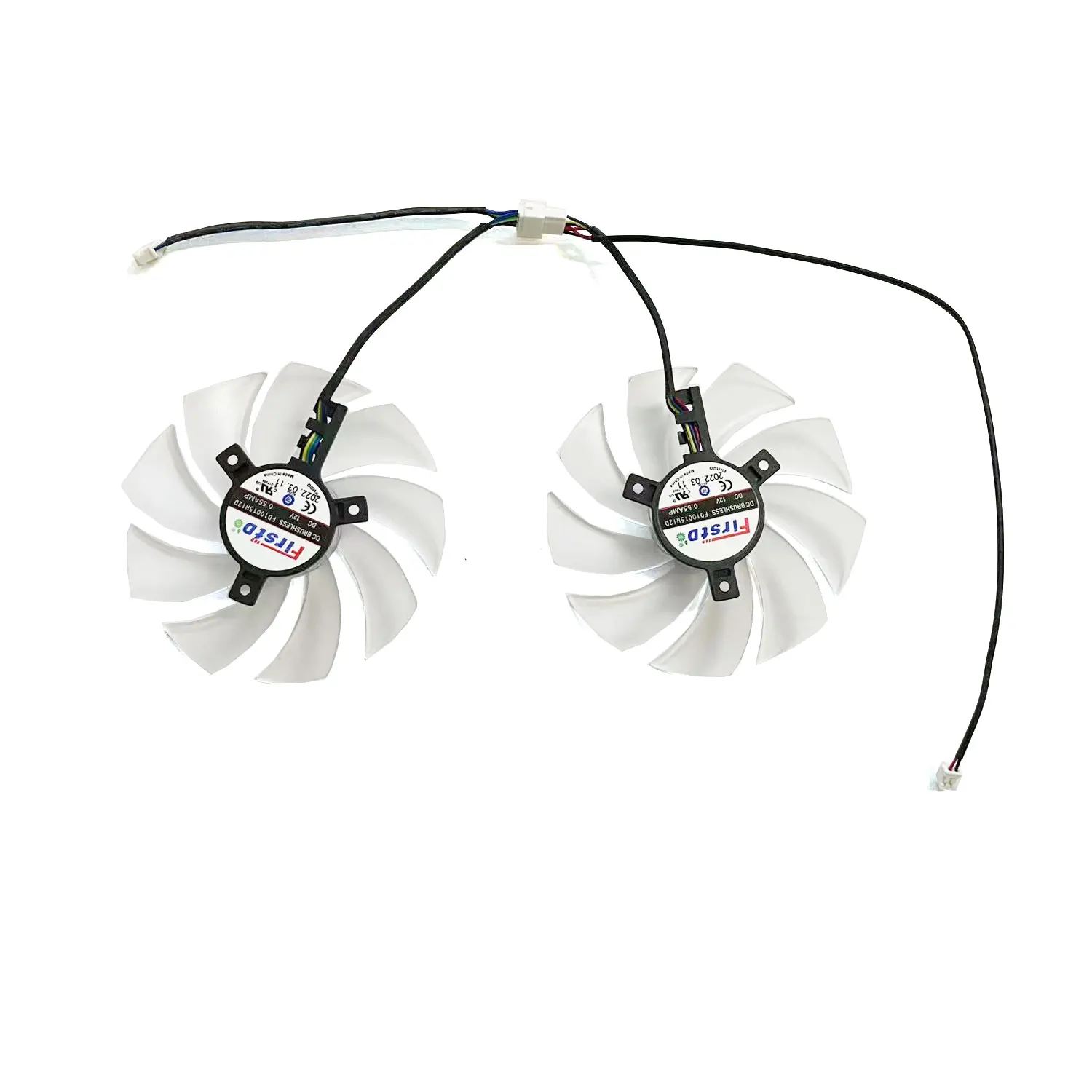 FD10015H12D 95MM 4PIN RX6650 6600XT GPU FAN For POWERCOLOR Radeon RX6600 6600XT 6650XT Hellhound Videokaart Vervanging Fan