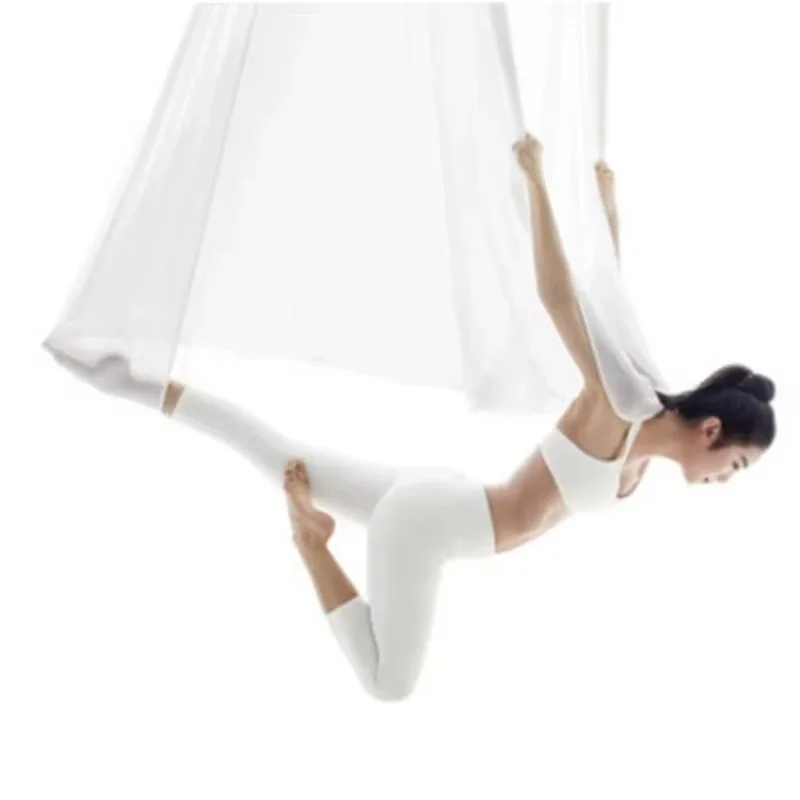 5x2.8mAnti Gravity Gradient Color Flying Yoga Bed Low Stretch Soft Aerial Yoga Hammock Swing for Home Gym Fitness