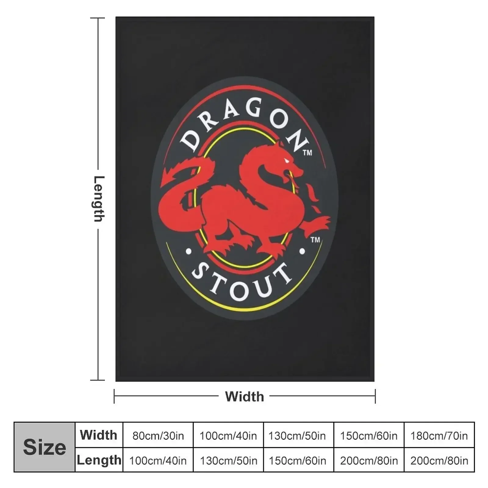 Jamaican Dragon Stout Throw Blanket Cute for babies Summer Designers Blankets