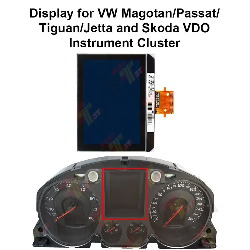 

Instrument LCD Glass For Skoda VDO Cluster Display For VW Magotan Golf V Passt B6 Tiguan Jetta Pixel Repair