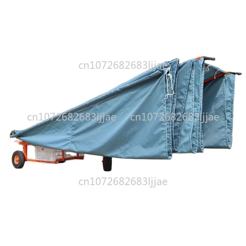 Harvesting Umbrella Orange Dates - High Efficiency Fruit Collector Olive Tree Shaker Umbrella Collector 6m Fruit Tree Collector