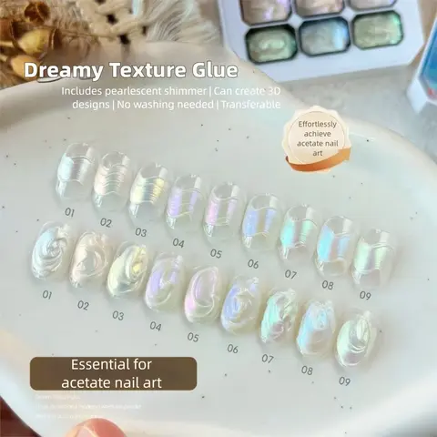 1pc 9-color new popular color patting gel gradient color semi permanent UV&LED gel nail art creation salon DIY
