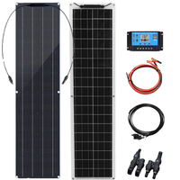 Flexible Solar Panel Monocrystalline 50W | 100W Solar Panels Battery Charger Kit For Boat Car Motorhome Yacht 12v/24V 220V