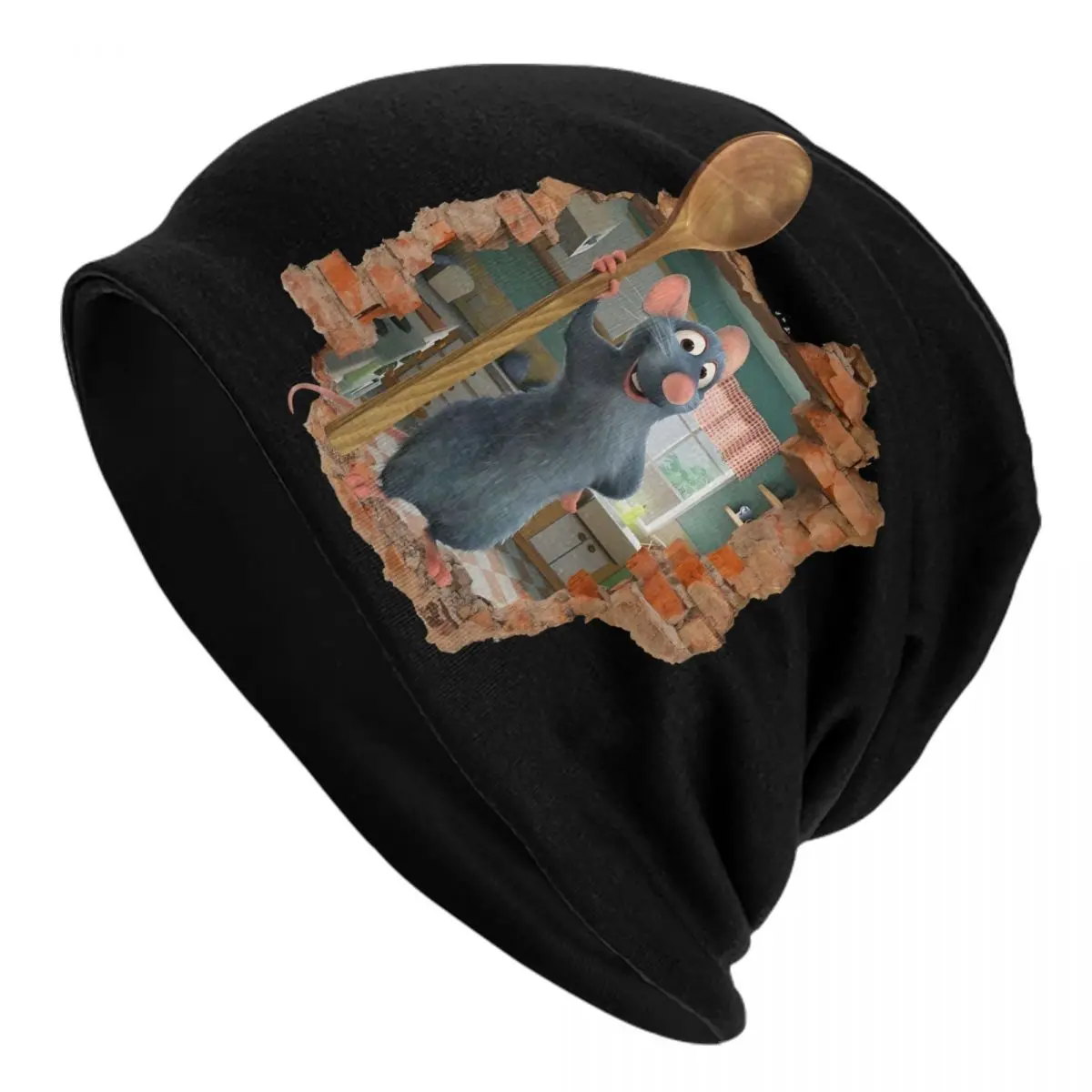 

Custom Ratatouille Skullies Beanies Caps Unisex Winter Warm Knitted Hat Women Men Cool Adult Comedy Cartoons Bonnet Hats Ski Cap