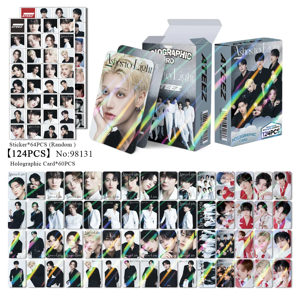55pcs/set Kpop ATEEZ Lomo Cards THE WORLD EP.1 : MOVEMENT Guerrilla Photocards High Quality New Arrivals
