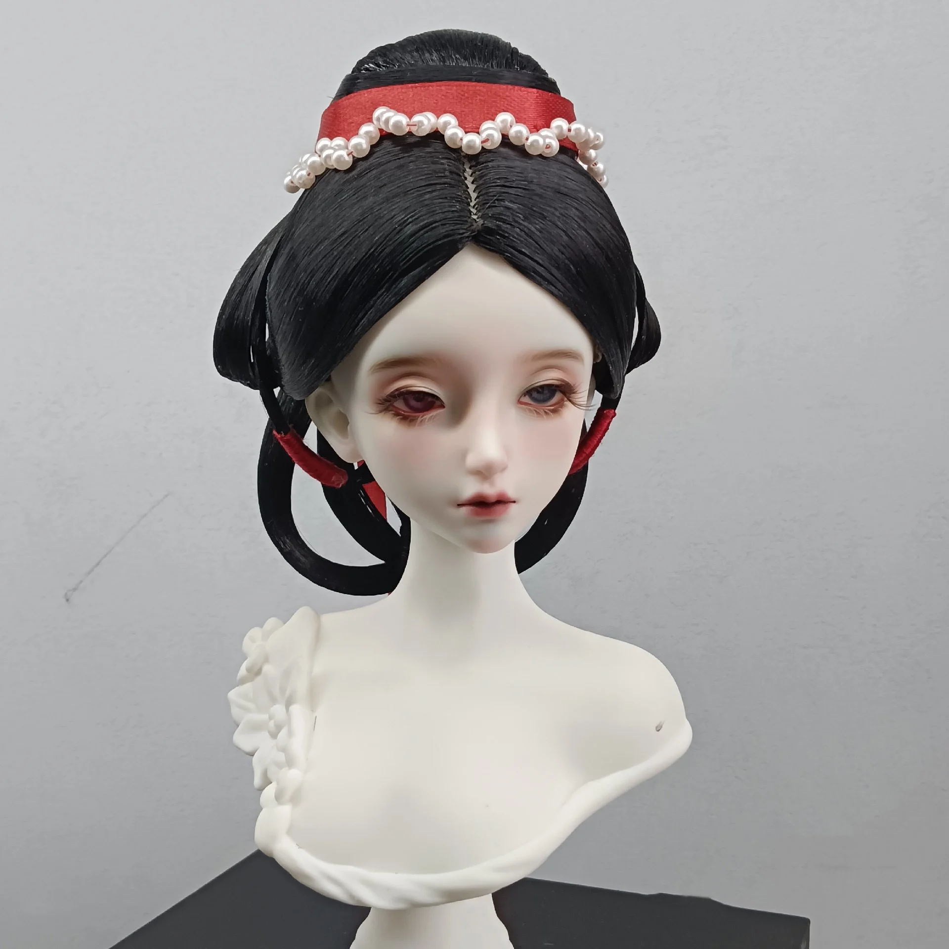 1/6 1/4 1/3 Scale Ancient Costume BJD Doll Wigs Chinese Hanfu Vintage Hair Fairy Wig For MSD SD13 Big Girl SSDF Accessories 2003