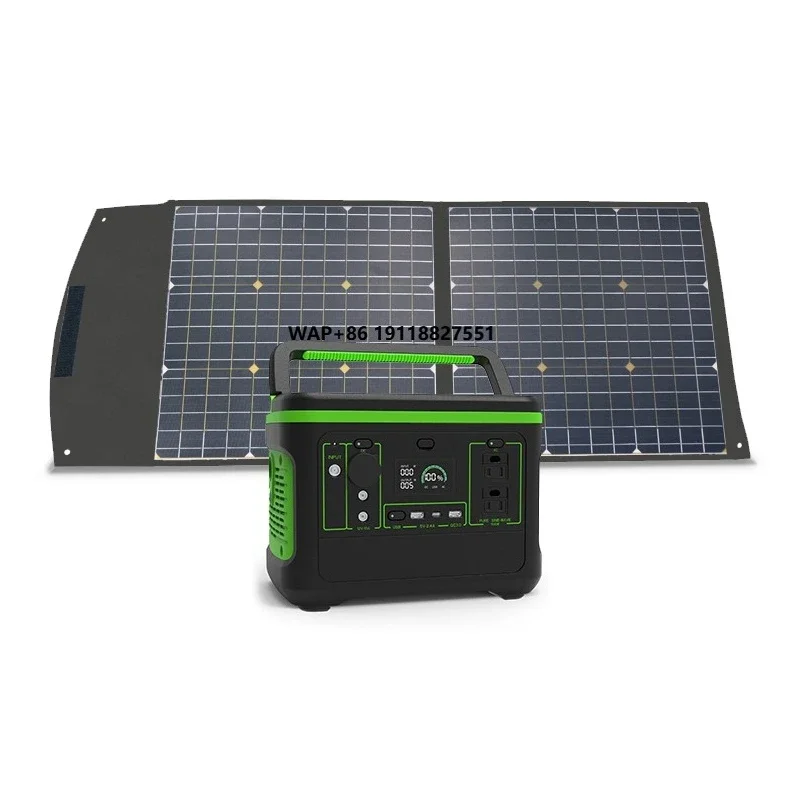 600W Solar Generator Best Power Bank Large Capacity Portable Power Station 220v 110V Type C Wireless Charger Camping Kit