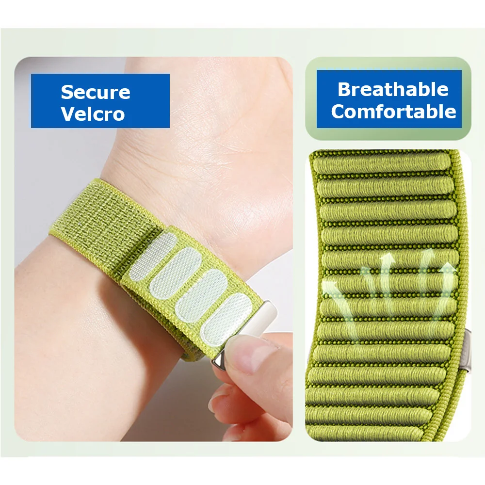 Correa de nailon para Huawei Watch Fit 4 Pro Fit 3 Fit4 Loop Velcro Correa de repuesto