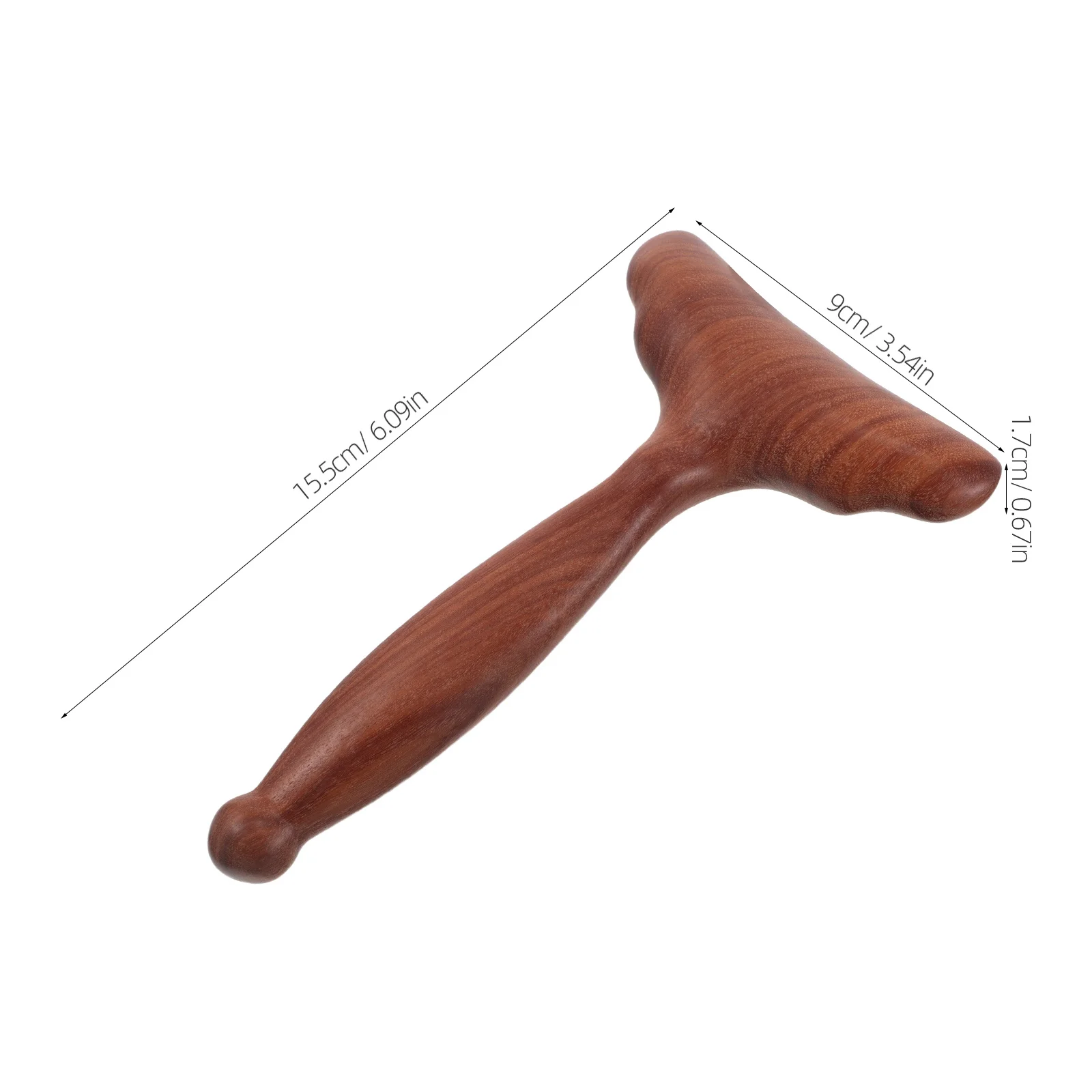 2Pcs Sandalwood Gua Sha Fan Shaped Facial Massage Tool Lightweight Portable Face Scraper Enhances