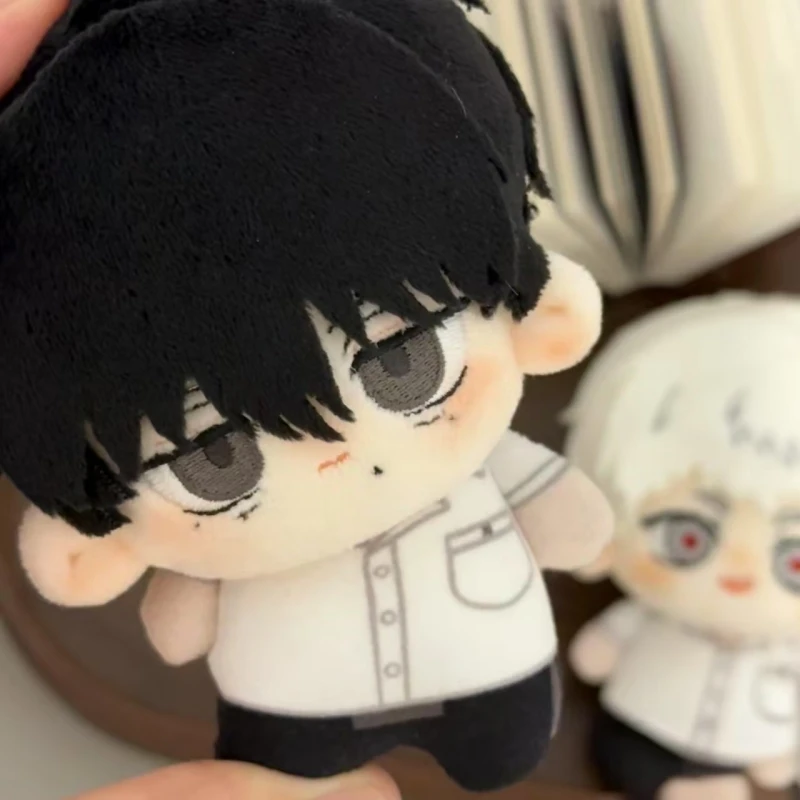 Original 10cm anime o verão hikaru morreu yoshiki tsujinaka plushie brinquedo mochila ornamento bonito bonecas de pelúcia chaveiro