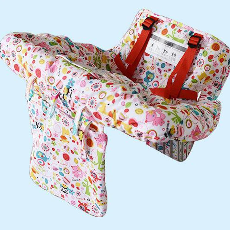 New Baby Supermarket Print Shopping Cart Cushion Dining Chair Cushion Protection Safe Travel Portable Mat