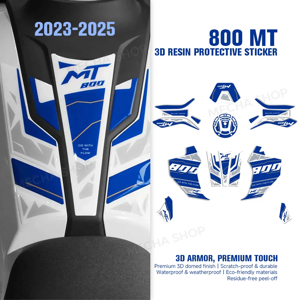 For CF MOTO 800 MT Explore 2023-2025 Accessories 3D Epoxy Resin Sticker Protection Kit