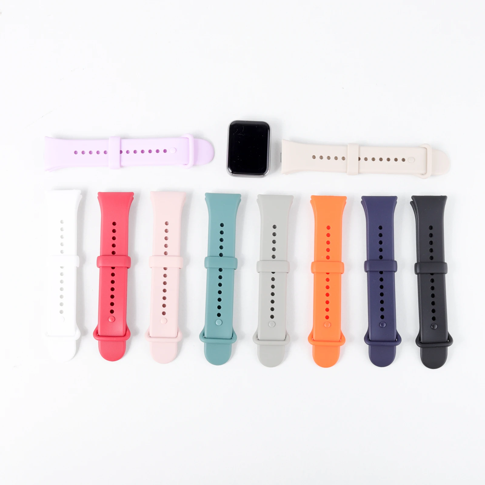 Official 1:1 Silicone Straps for Xiaomi Miband 10/9/8 pro smart watch accessories correa bracelet Replacement Redmi watch 4 5 6
