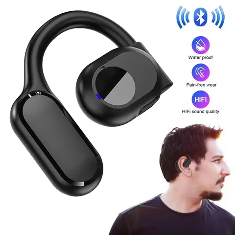 Bilashmart Wireless Bluetooth Headphones Air Conduction Earphones With Microphone Handsfree Noise Canceling Headset For Driving Audifonos