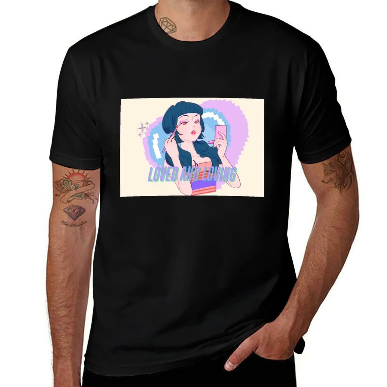 

LOVED AND LOVING T-Shirt customs essential t shirt plain tshirts for men