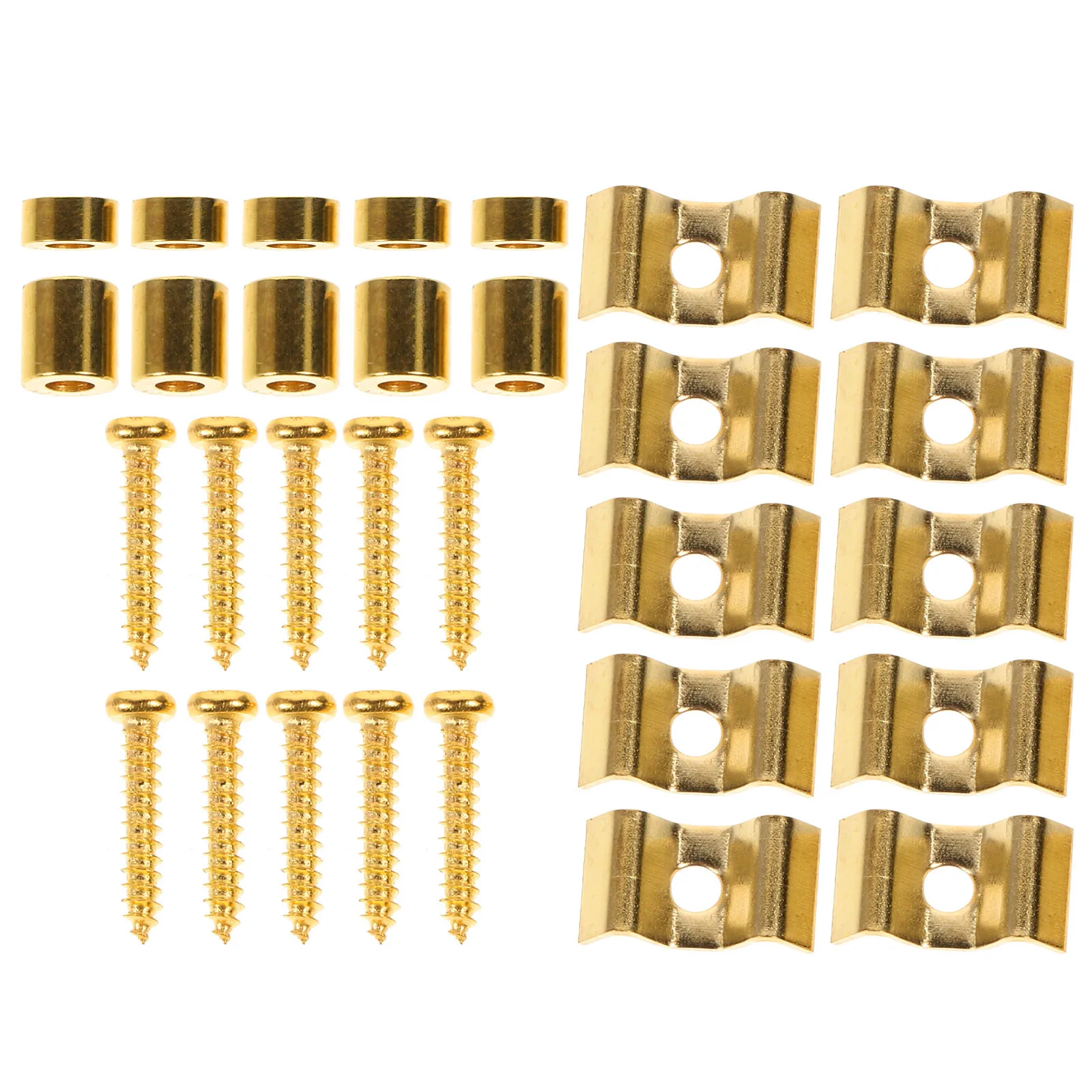 

5 Sets String Stabilizer Guitar Strap Locks Electric Replacement Stainless Steel Metal Parts