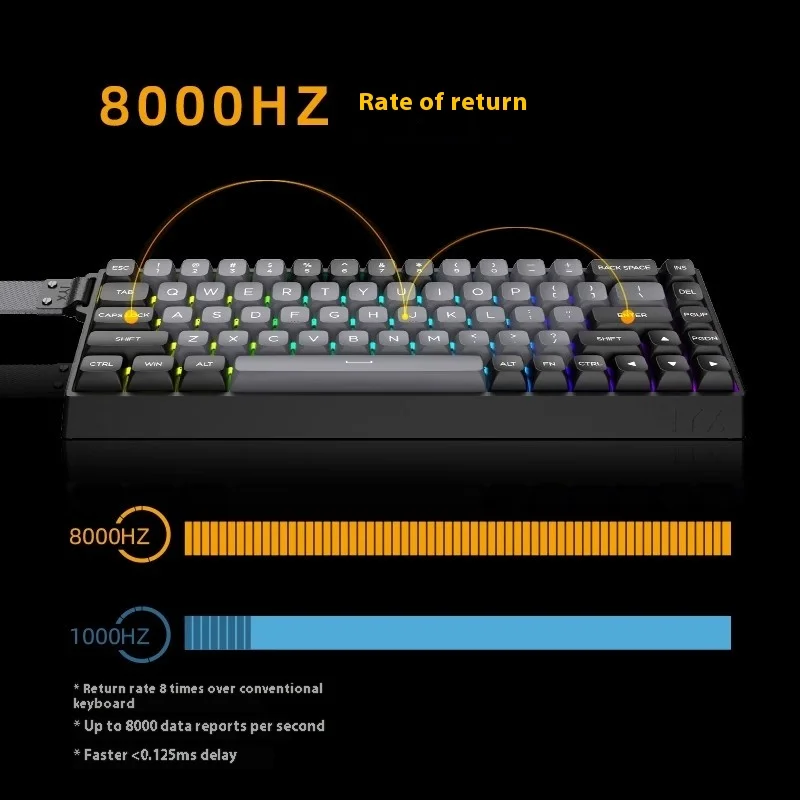 IYX-Teclado mecánico MU68 pro para Gamer, teclado con cable, retroiluminado RGB, e-sports, intercambio en caliente, RT, Gaming