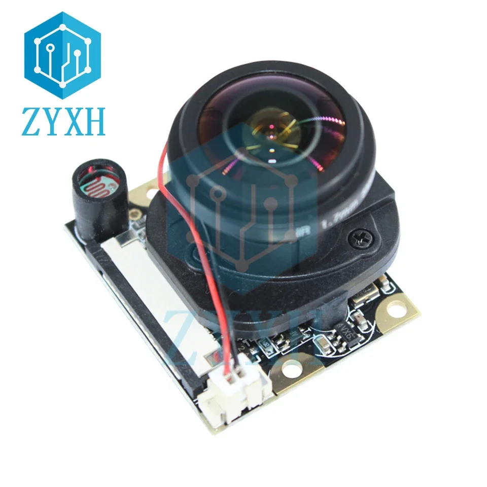 1080P OV5647 5MP Camera Module Automatic IR-Cut Switching Day/Night Vision 175 Degree View Security Came For Raspberry Pi 4/3B+