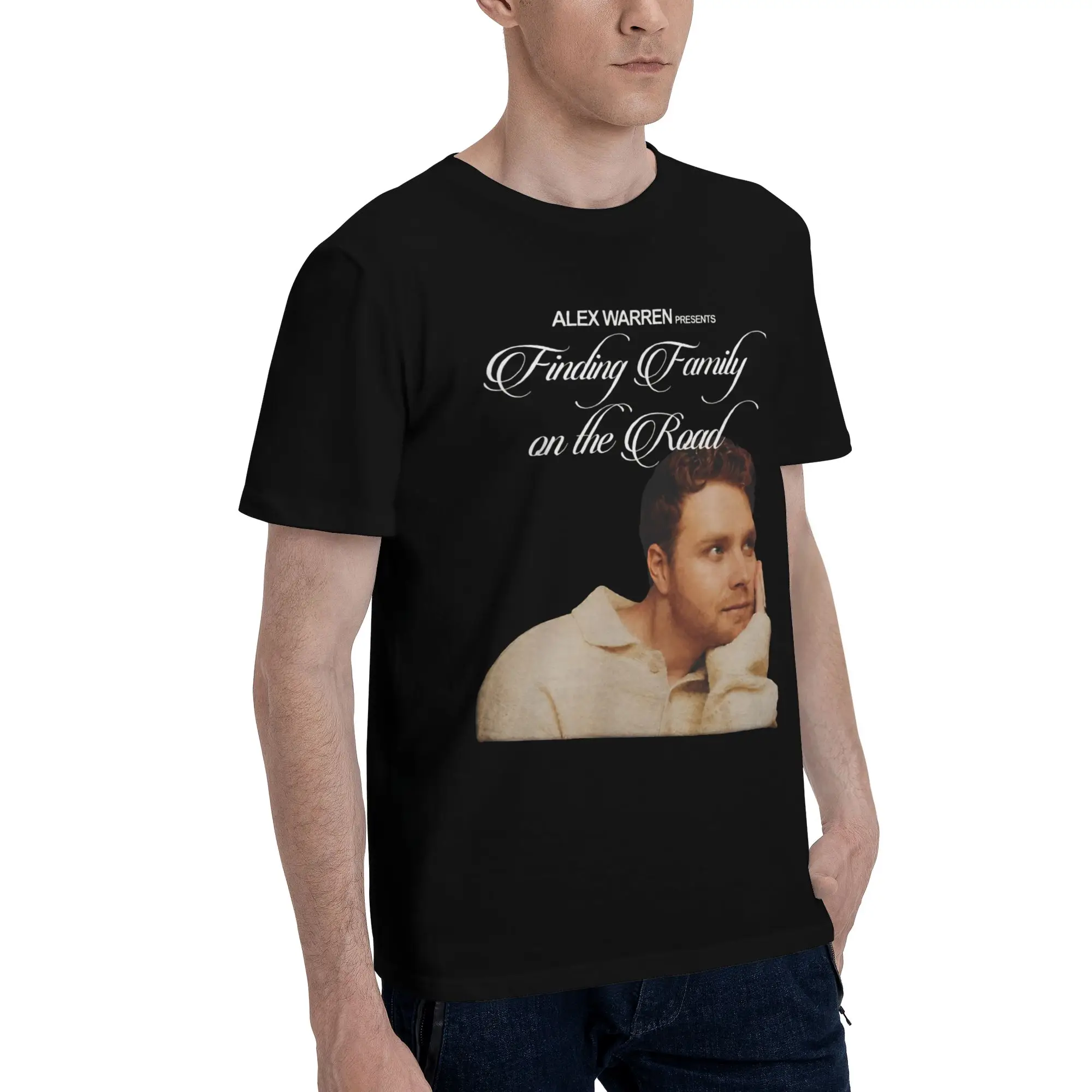Alex Warren Finding Family on The Road Tour 2026  Tee Shirt for Men Women Graphic Print T Shirts  100% Cotton Clothes