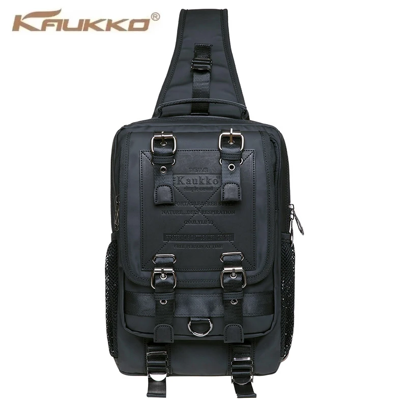 KAUKKO Terylene Inclined shoulder bag Tactical chest bag Casual shoulder bag Travel messenger bag multifunctional Toolkit