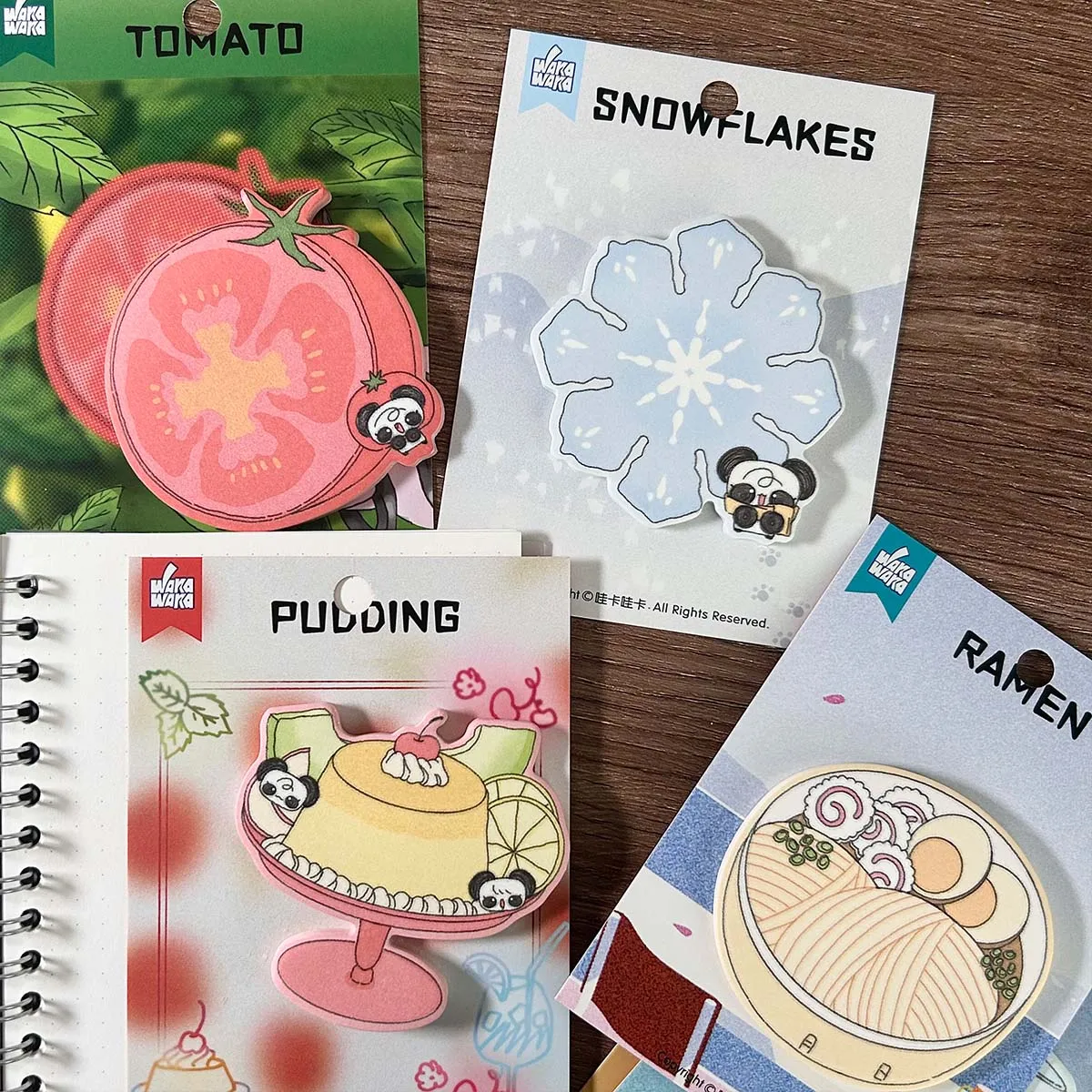 WAKAWAKA Sticky Notes Pad Kawaii Diy Craft Paper Memo Pad Scrapbooking Paper Materials Pads For Arts Album Journal Planner