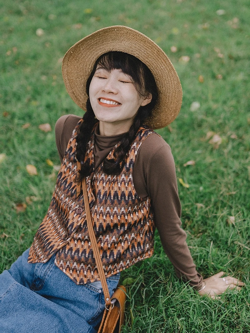 الخريف الشتاء المرأة سترة جلد الغزال ort على الوجهين يمكن ارتداؤها الرجعية طبقات أعلى تخفيف Sle V-Ne الوطنية Sle