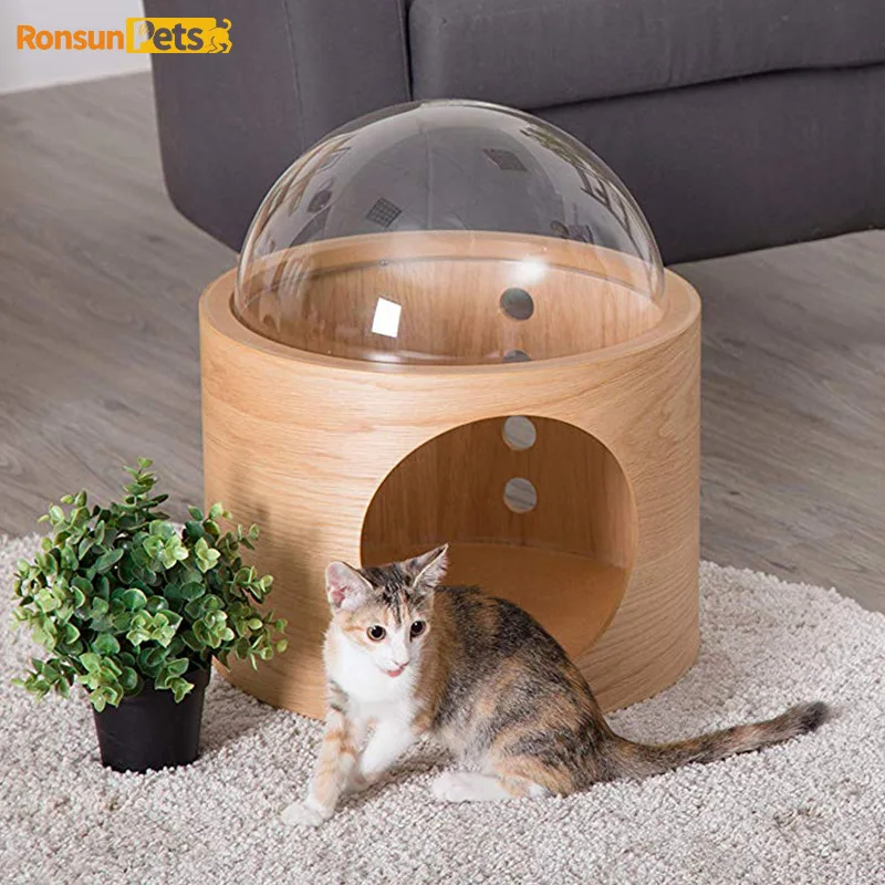 

Кошачья вилла-туалет для домашних животных с панорамным остеклением, закрытая, универсальная, для всех сезонов