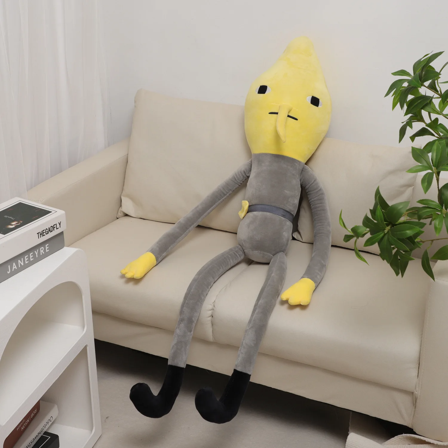 New 2026 Long Legged Lemon Plush Toy With Adjustable Limbs 116cm Large Funny Stuffed Doll Soft Pillow Decor Kids Birthday Gifts