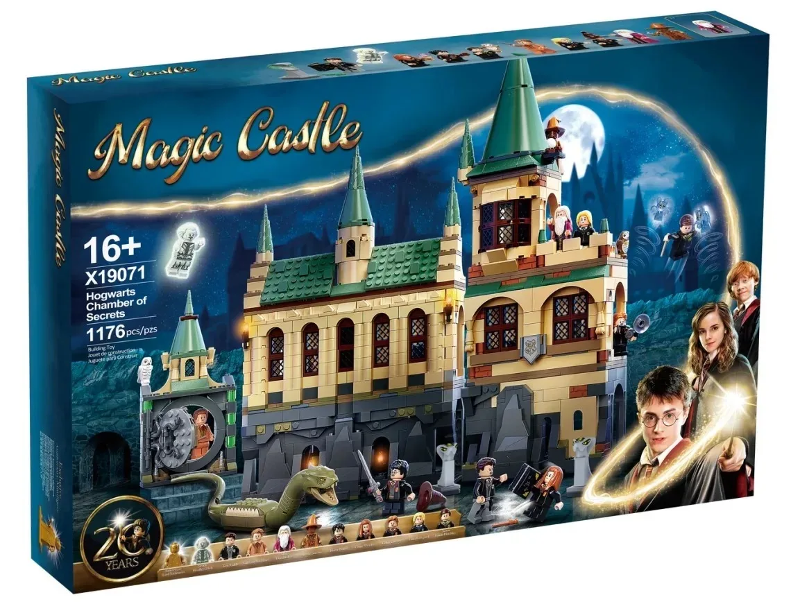 Disponibile Film magico compatibile con 76389 1176PCS Chamber of Secrets Kit di costruzione di modelli di costruzione blocco di giocattoli in mattoni autobloccanti