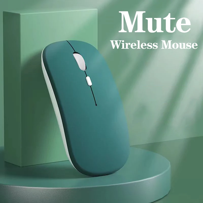 Silent Bluetooth-compatible Mouse Computer Laptop Optical Mouse Wireless For iPad Mini Tablet Notebook Universal Mice Noiseless