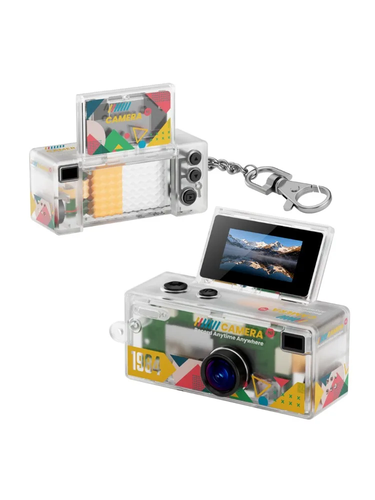 G62 Retro Mini Kamera w Kształcie Breloczka 1080P HD Rejestrator Wbudowana Lampa Błyskowa Kamera Sportowa do Użytku Zewnętrznego Nagrywanie Wideo Kamera dla Dzieci 2026 — zdjęcie produktu 7