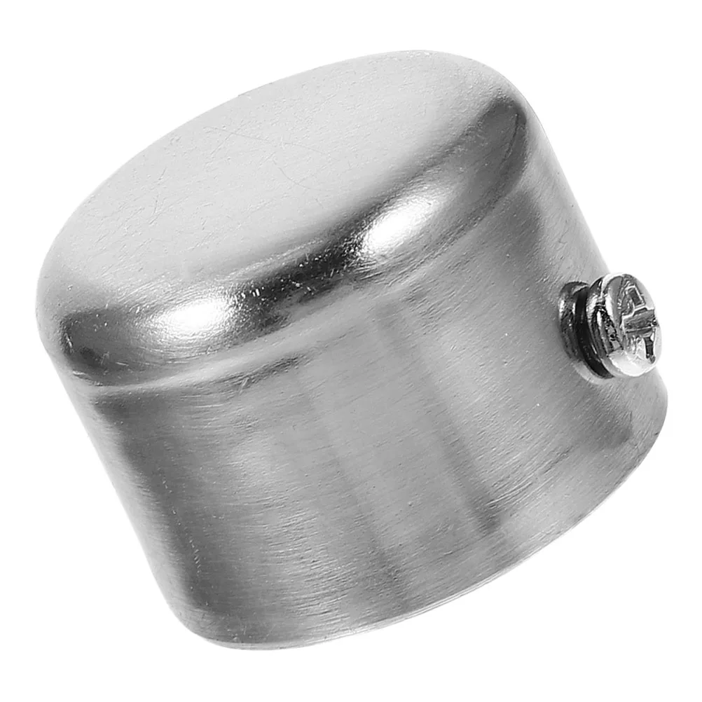 

Railing Curtain Rod Plug Rods for Windows Decorative Alloy Finials Ends Screw on