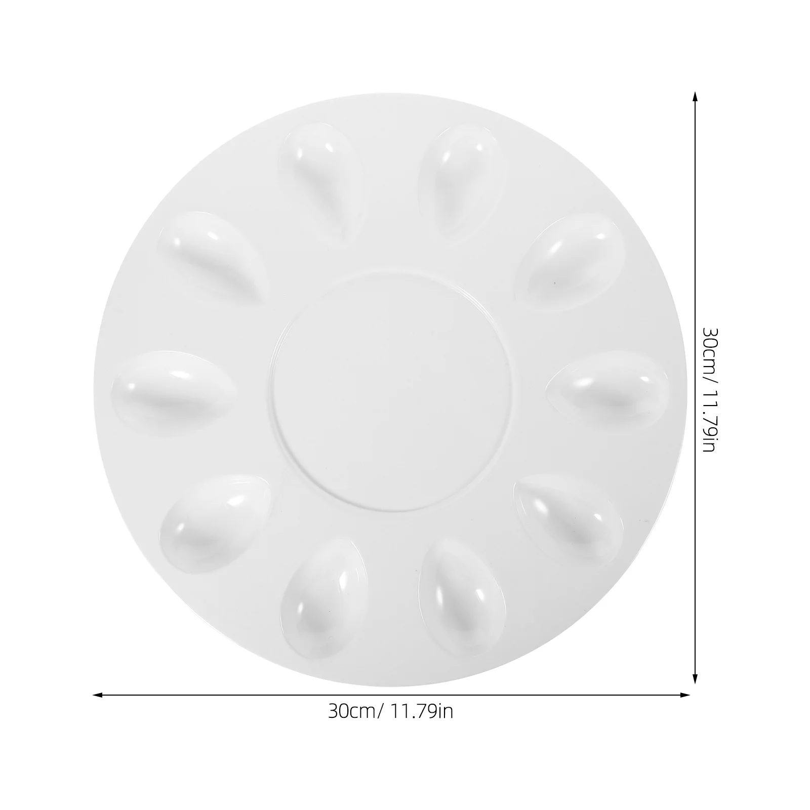Taca na jajka w sosie pieprzowym, melamina, nieprzywierająca, z wieloma przegródkami, wielokrotnego użytku, do serwowania na przyjęciach, do domu, kuchni, taca na owoce morza.