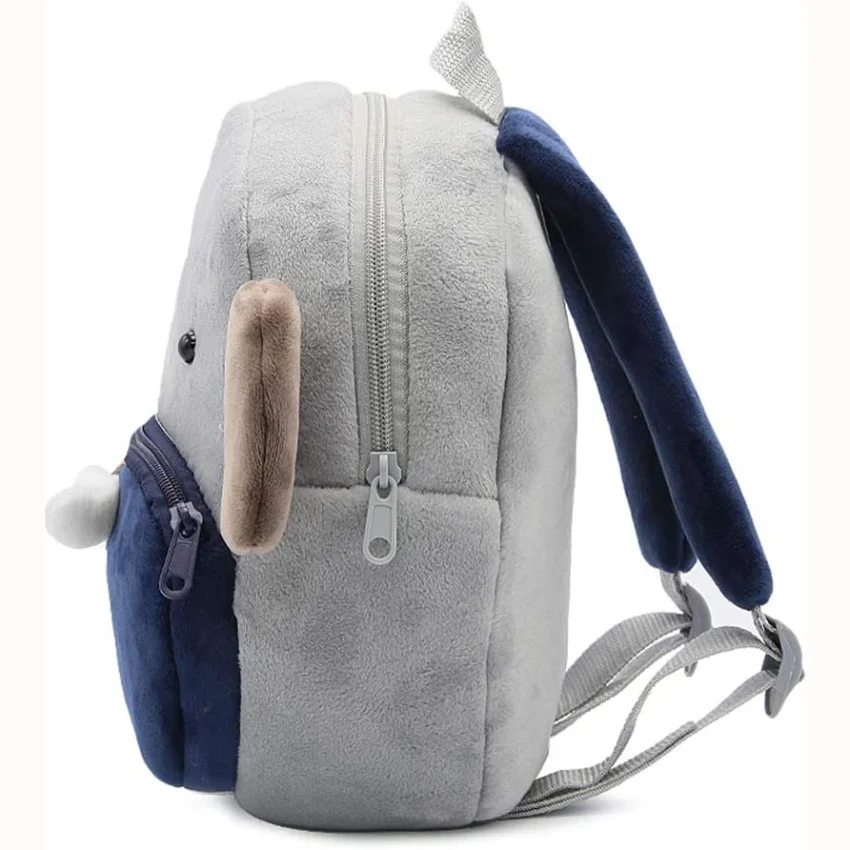 Nome personalizzato zaino animale simpatico cartone animato personalizzato il tuo testo borsa da scuola per bambini neonate ragazzi (elefante)