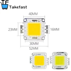 화이트/따뜻한 화이트 10W 20W 30W 50W 100W LED 조명 칩 DC 12V 36V COB 통합 LED 램프 칩 DIY 투광 조명 스포트라이트 전구