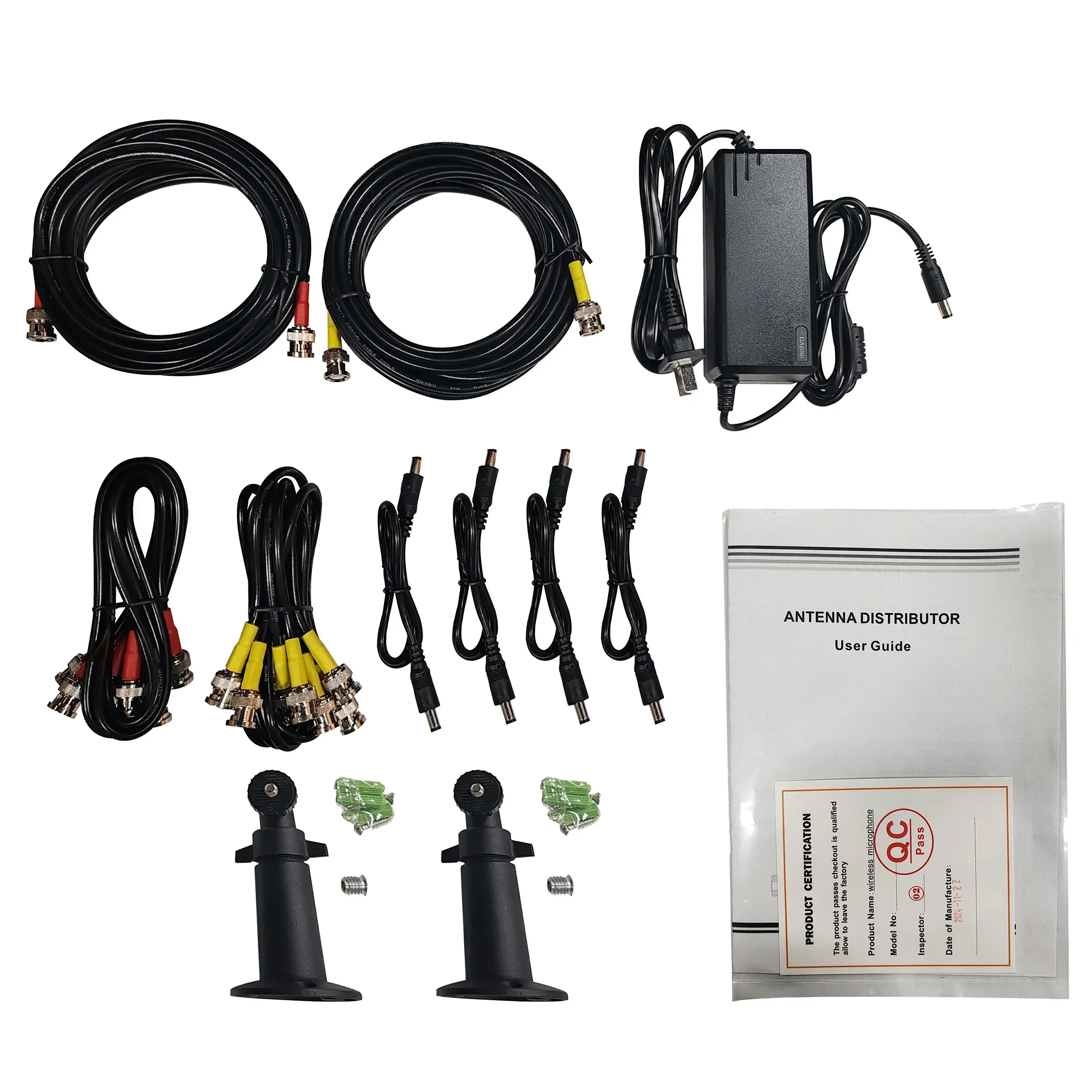 Leicozic 8-Channel RF Signal Distributor System With Spectrum Monitoring For Wireless Mic Antenna Distribution 450-950Mhz AXT680