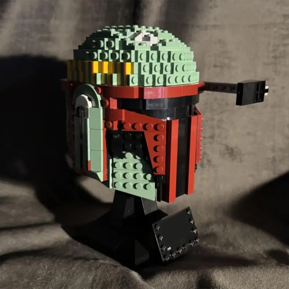 MINISO Boba لتقوم بها بنفسك تجميع خوذة ستار خطة سفينة الفضاء نموذج اللبنات الطوب اللعب عيد ميلاد هدية الكريسماس صالح 75277