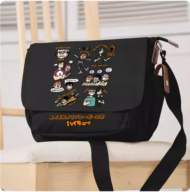 Anime Haikyuu!! Kotaro Bokuto Shoyo Hinata Cosplay Casual Oxford Messenger Bag Schoolbag Shoulder Bag Student Teenage Gift B083