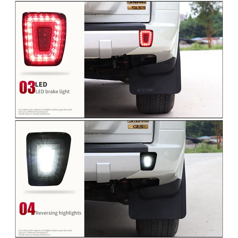 

Dne-zCar фонарь заднего хода, многофункциональная задняя противотуманная фара, фонари заднего бампера в сборе для Mitsubishi Pajero V97 V93 V87