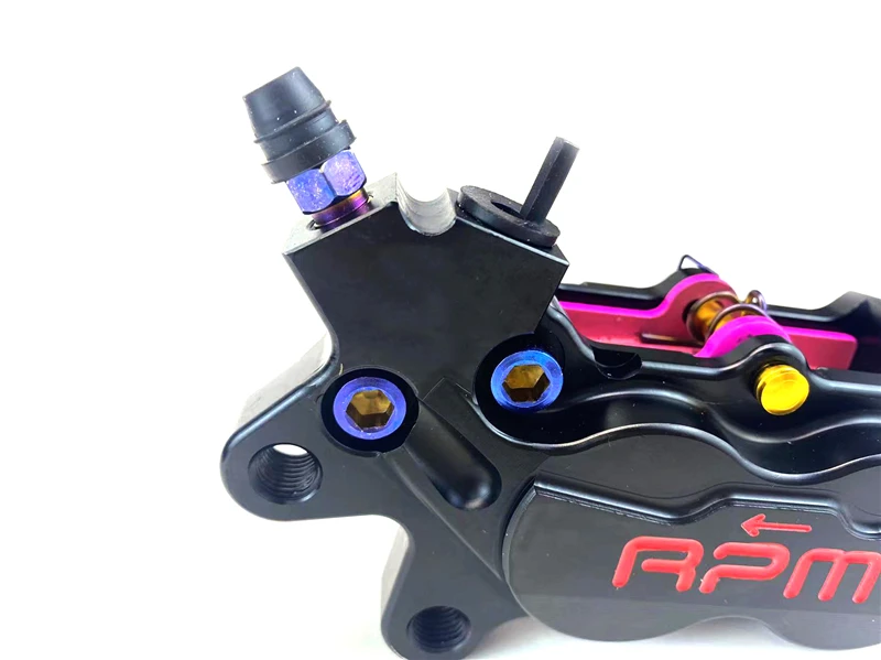 rpm Motorcycle Brake Caliper 40mm Mounting P4 Piston Axial Brake Pump For Honda Yamaha Kawasaki Suzuki Scooter Dirt Bike Modify