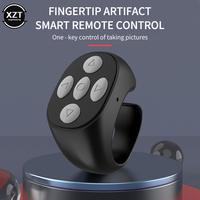 Wireless Bluetooth Fingertip Selfie Controller Tiktok Short Video Page Flipping Browsing Device Mobile Phone Remote Control Ring