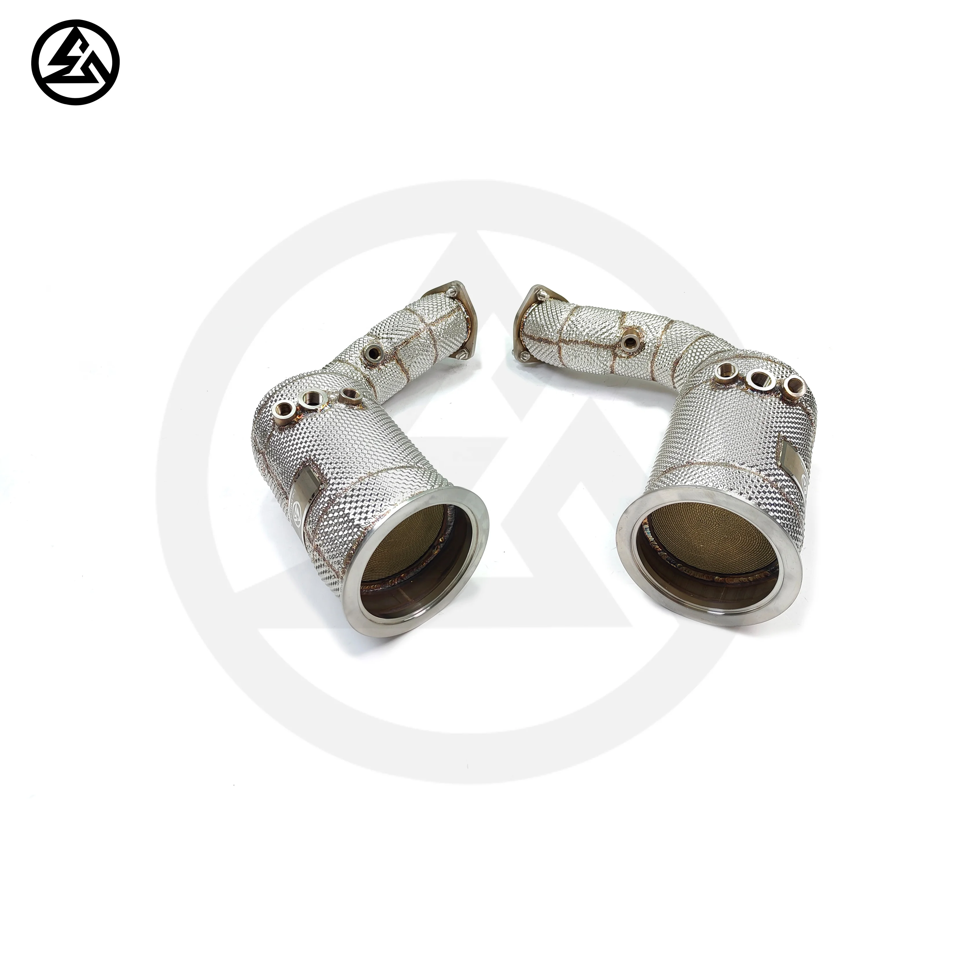 ODM CSZ Exhaust for SQ8 RSQ8 4.0T High Flow Catted Catalytic Downpipe Car Exhaust Exhaust Pipe Header Accessories