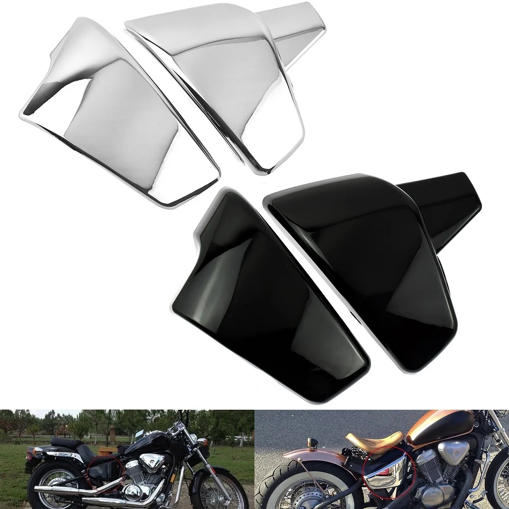 Protector de carenado lateral izquierdo/derecho ABS para motocicleta, cubierta de batería de tanque de aceite para Honda VLX 600 99-08, VT 600 C CD Shadow VLX Deluxe 99-07