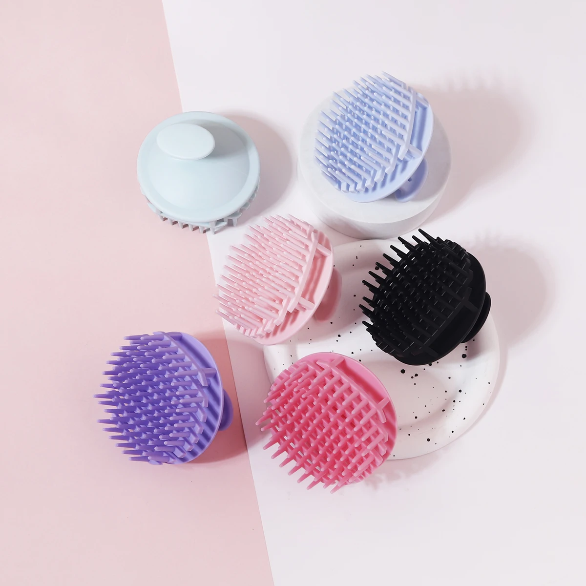 

1pc massage head body scalp massage brush hair washing brush scalp exfoliation brush head scrub tool Special for real hair wigs