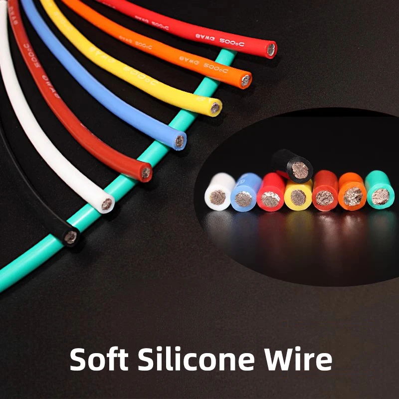 سلك كابل سيليكون ناعم 9AWG 8AWG 7AWG 6AWG 5AWG 4AWG 2AWG 35mm2 مقاوم للحرارة 200 ° مقاومة البرد -60 ° #2