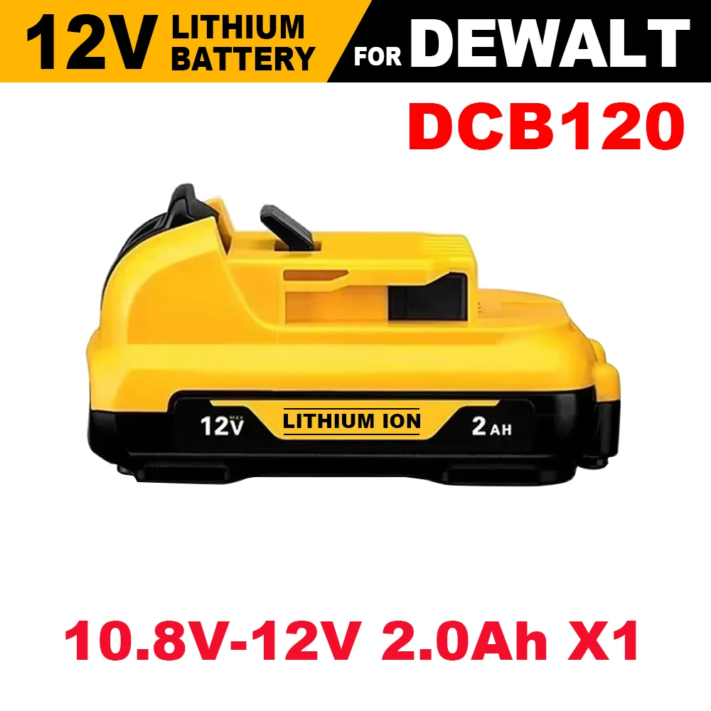 3000mAh 12Volt Max Lithium Ion Battery Replacement for DeWalt DCB120 DCB123 DCB122 DCB127 DCB124 DCB121 Rechargeable Batteries