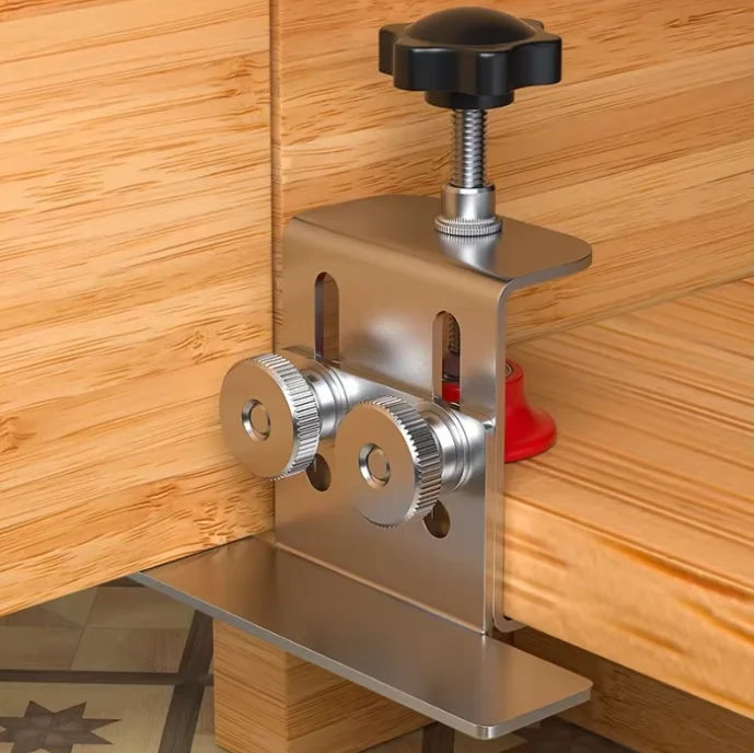 Stainless Steel Cabinet Door Installation Tool Portable Household Kitchen Frame Fixture Mounting Jig Bracket for Easy Fixation