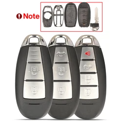 Jingyuqiin-carcasa de llave remota de coche, carcasa de 2/3/4 botones para Suzuki Swift Kizashi SX4 Vitara, reemplazo con llave pequeña