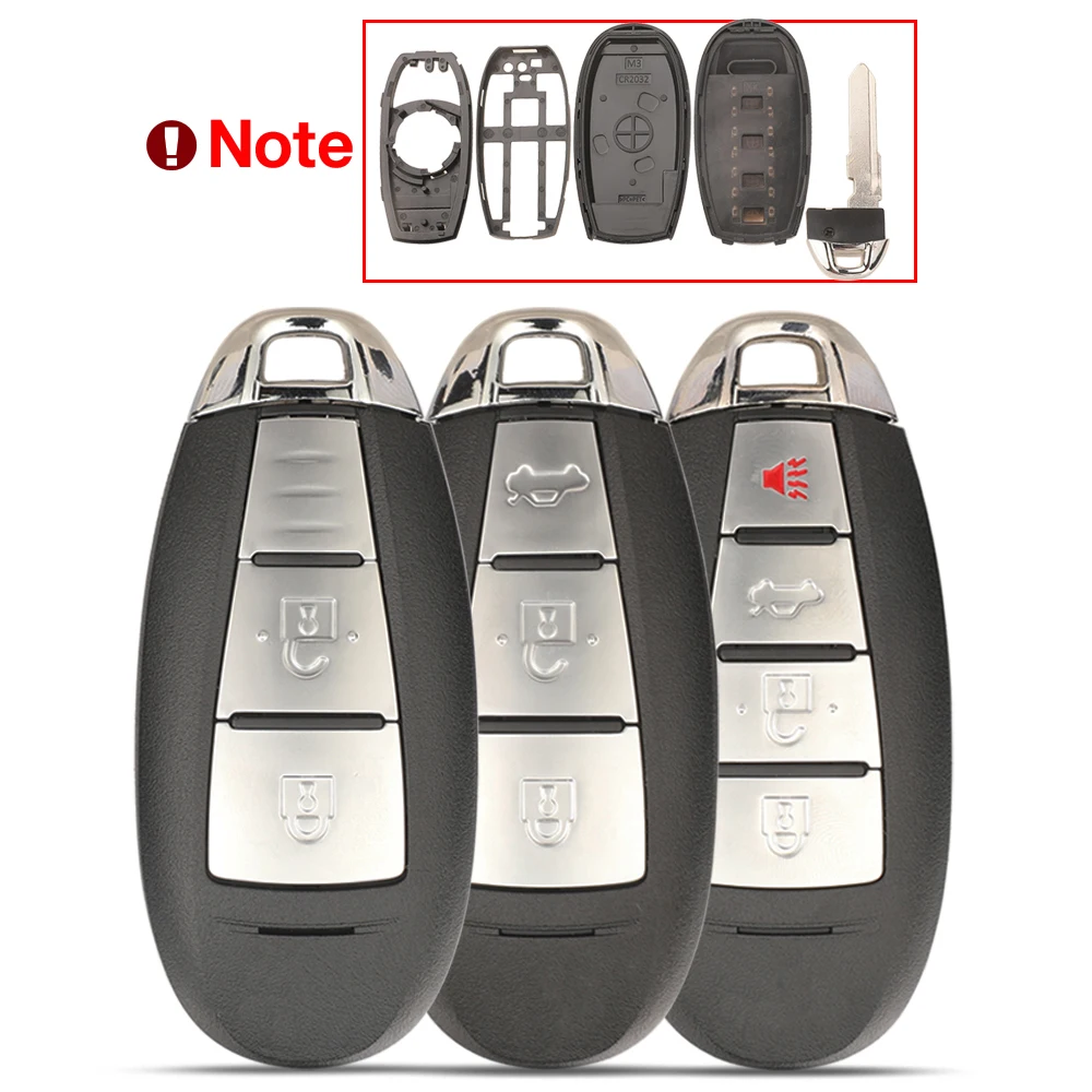 jingyuqiin 2/3/4 Buttons Remote Car Key Shell Case For Suzuki Swift Kizashi SX4 Vitara Remote Key Housing Replace With Small Key